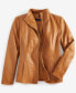 ფოტო #9 პროდუქტის Womens Leather Coat