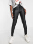 ONLY Royal coated skinny jeans in black