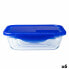 Фото #1 товара Герметичная коробочка для завтрака Pyrex Cook & Go 20,5 x 15,5 x 6 cm Синий 800 ml Cтекло (6 штук)