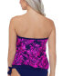 Фото #2 товара ISLAND ESCAPE 285215 Women Stretch Tankini Swimsuit Top, Size 10