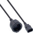 Фото #2 товара InLine Power cable - C14 to Schutzkontakt female - black - 0.5m