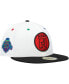 Фото #4 товара Men's White, Black Kansas City Royals Primary Eye 59FIFTY Fitted Hat