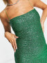 Фото #4 товара Vesper sequin cami strap midi dress in green