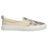 Фото #1 товара Sperry Crest Twin Gore Camo Slip On Womens Off White Sneakers Casual Shoes STS8