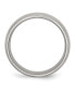 Фото #2 товара Stainless Steel Brushed 7mm Half Round Band Ring