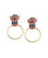 Фото #1 товара Women's Gold Oriental Drop Earrings