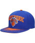 Фото #1 товара Men's Blue New York Knicks Hardwood Classics Energy Re-Take Speckle Brim Snapback Hat