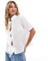 Фото #1 товара ASOS DESIGN poplin tie front blouse in white