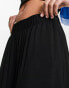 Фото #3 товара Urban Classics wide leg stretch trousers in black