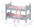 Деревянная кукольная двухъярусная кроватка с элементами декора и матрасами TEAMSON™ KIDS - фото #12