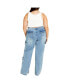 Plus Size Cargo Luna Wide Leg Jean