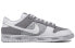 【定制球鞋】Nike Dunk Low Retro 达芬奇定制 日常主题定制 简约 高街 怪兽涂鸦 潮流 低帮板鞋 男款 灰白 / Кроссовки Nike Dunk Low DJ6188-101