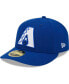 Фото #1 товара Men's Royal Arizona Diamondbacks White Logo Low Profile 59FIFTY Fitted Hat