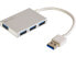 USB-концентратор USB Sandberg SANDBERG USB 3.0 Pocket Hub 4 порта - USB 3.2 Gen 1 (3.1 Gen 1) Type-A - USB 3.2 Gen 1 (3.1 Gen 1) Type-A - 5000 Mбит/с - Белый - Алюминий - RoHS - фото #1