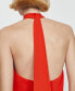 Women's Halter-Neck Open-Back Dress