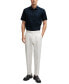 Фото #4 товара Men's Stretch-Linen Chambray Slim-Fit Dress Shirt