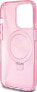 Guess Guess GUHMP15XHRSGSP iPhone 15 Pro Max 6.7" różowy/pink hardcase Ring Stand Script Glitter MagSafe