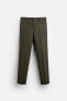 TEXTURED SUIT TROUSERS