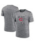 Men's Anthracite Cincinnati Reds Authentic Collection Velocity Practice Space-Dye Performance T-shirt