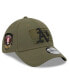 Фото #3 товара Men's Green Oakland Athletics 2023 Armed Forces Day 39THIRTY Flex Hat
