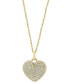 ფოტო #1 პროდუქტის EFFY® Diamond Pavé Heart 18" Pendant Necklace (5/8 ct. t.w.) in 14k Gold