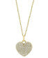 Фото #1 товара EFFY® Diamond Pavé Heart 18" Pendant Necklace (5/8 ct. t.w.) in 14k Gold