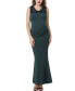 Maternity V-Neck Lace Trim Mermaid Maxi Dress