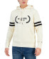 Фото #1 товара Men's Embroidered Hilfiger Laurel Logo Cotton Hoodie