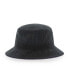 Фото #3 товара Men's Black Minnesota Vikings Thick Cord Bucket Hat