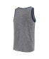 ფოტო #2 პროდუქტის Men's Heather Gray Seattle Mariners Primary Tank Top