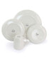 Laura 32 Piece Porcelain Dinnerware Set with 2 Serving Bowls