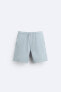 Soft textured bermuda shorts