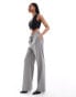 ASOS DESIGN Tall tailored pull on trousers in grey