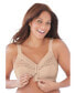 ფოტო #1 პროდუქტის Plus Size Easy Enhancer Front Close Wireless Posture Bra