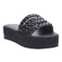 BEACH by Matisse Pacific Braided Espadrille Platform Womens Black Casual Sandal