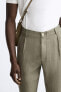 100% linen trousers