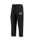 ფოტო #2 პროდუქტის Men's Black and Heathered Charcoal Iowa Hawkeyes Meter Long Sleeve T-shirt and Pants Sleep Set