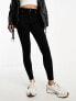 Dr Denim Petite Lexy mid rise super skinny jeans in black