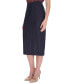 Women's Pinstripe Pencil Midi Skirt