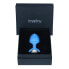Фото #3 товара Плаг анальный металлический LOVETOY "Синий бутон розы" с прозрачным драгоценным камнем