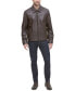 ფოტო #7 პროდუქტის Men's Leather Jacket, Created for Macy's