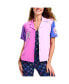 ფოტო #1 პროდუქტის Women's New York Yankees Color Block Button-Up Shirt