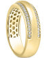 Men's Diamond Two Row Band (1/3 ct. t.w.) in 10k Gold