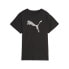 Puma Her Logo Crew Neck Short Sleeve T-Shirt Womens Black Casual Tops 67600001