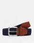 Фото #1 товара Jack & Jones woven belt with buckle in navy