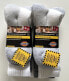 Dickies Steel Toe Crew Performance Work Socks White/Grey 6 Pairs Size 6-12