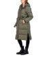 Фото #3 товара Women's Long Puffer Jacket with Hood and Belt