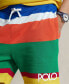 ფოტო #3 პროდუქტის Men's 6-Inch Logo Striped Fleece Shorts