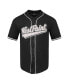 ფოტო #4 პროდუქტის Men's Black Army Black Knights Mesh Full-Button Replica Baseball Jersey