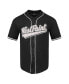 Men's Black Army Black Knights Mesh Full-Button Replica Baseball Jersey